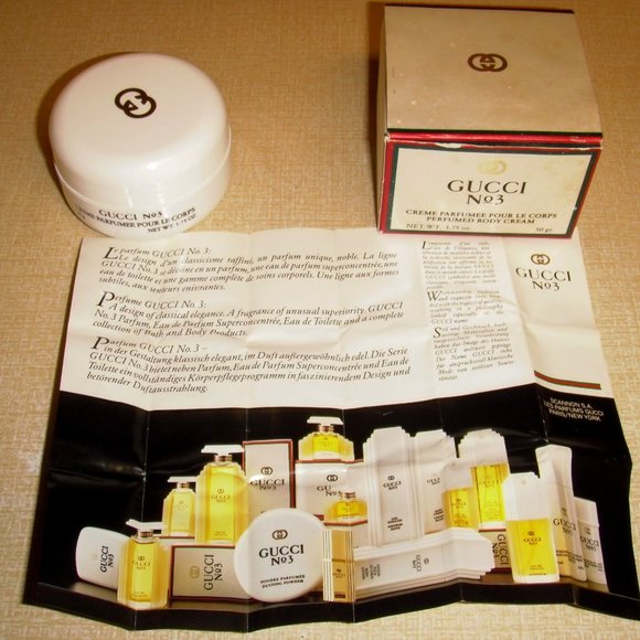 gucci no3 cream perfumed body cream 1.75 Vintage, - Picture 2 of 7
